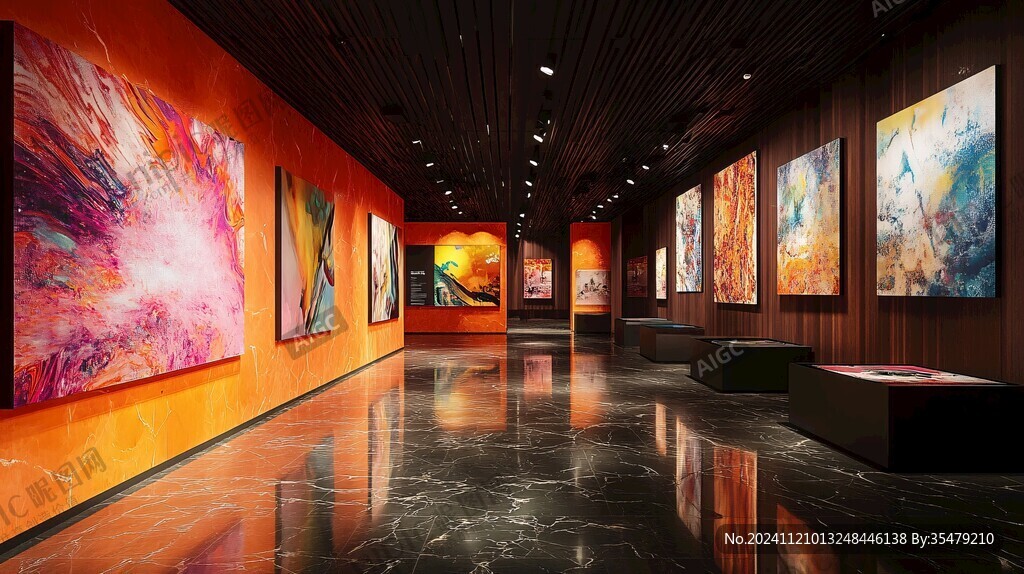 油畫展廳設(shè)計(jì)