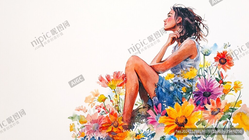 鮮花與美女