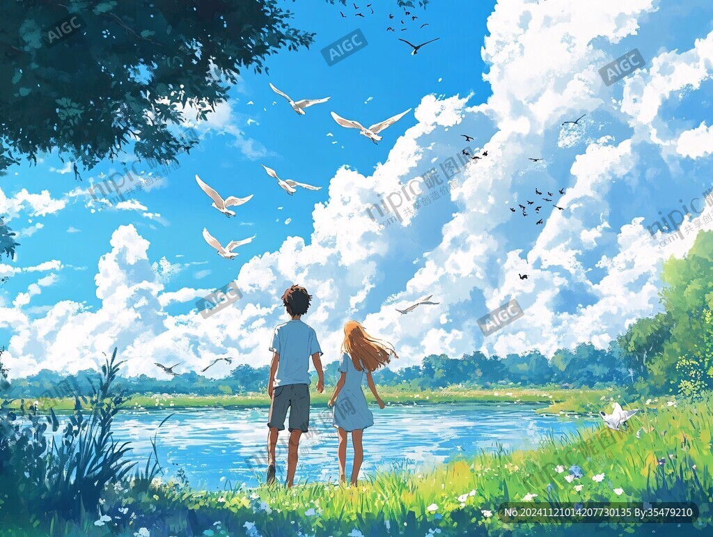 新海誠動漫風裝飾畫