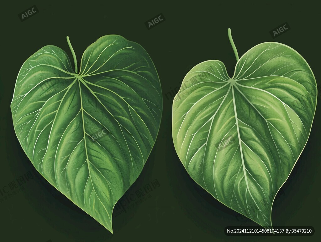 原創(chuàng)卡通綠葉形象