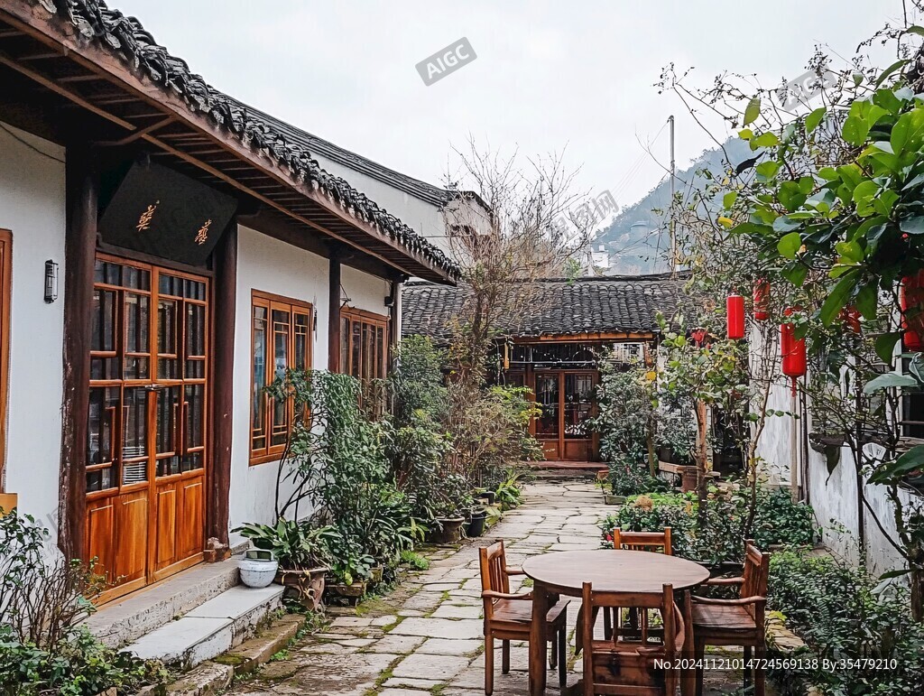 民宿餐廳農(nóng)家院庭院