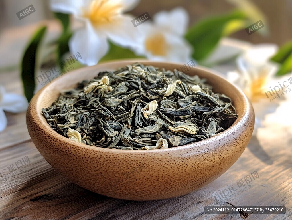茶葉茉莉花茶