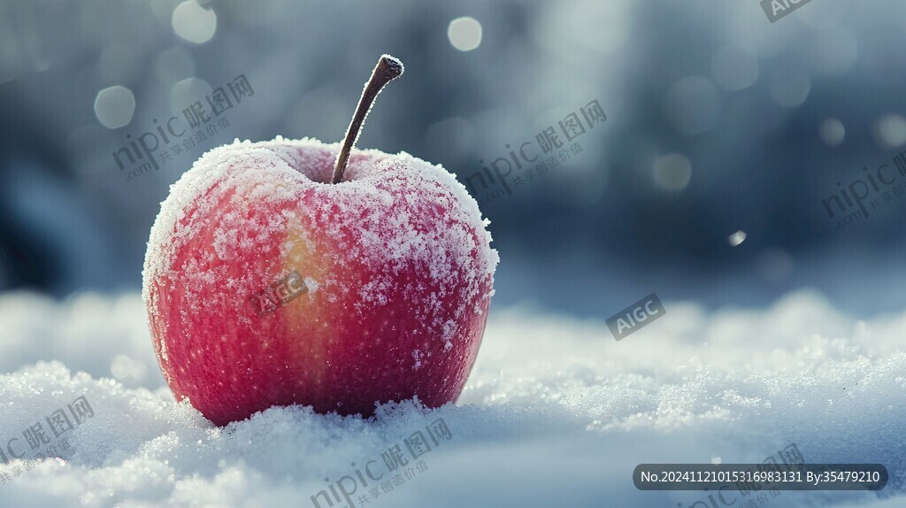 瑞雪蘋(píng)果素材