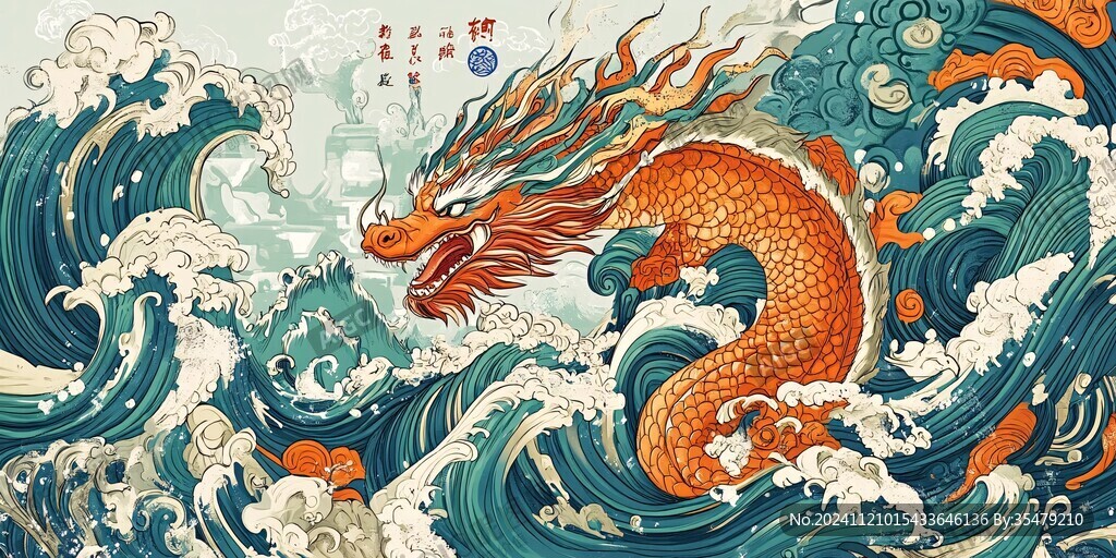龍年系列包裝插畫