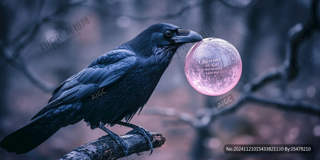 銜著鳥蛋的烏鴉