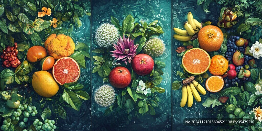 水果橫幅照片