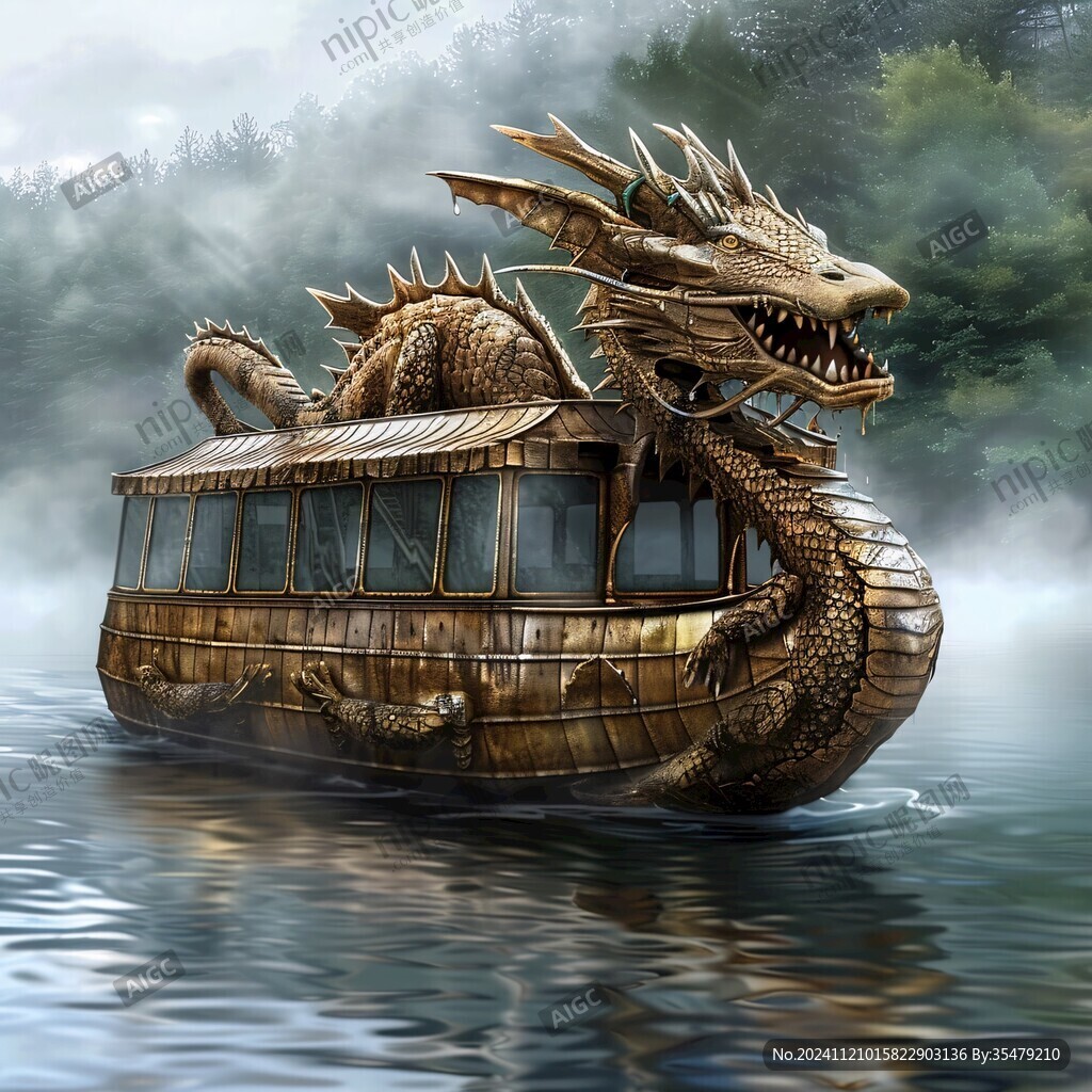 龍形游船