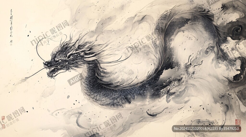 古風(fēng)龍插畫