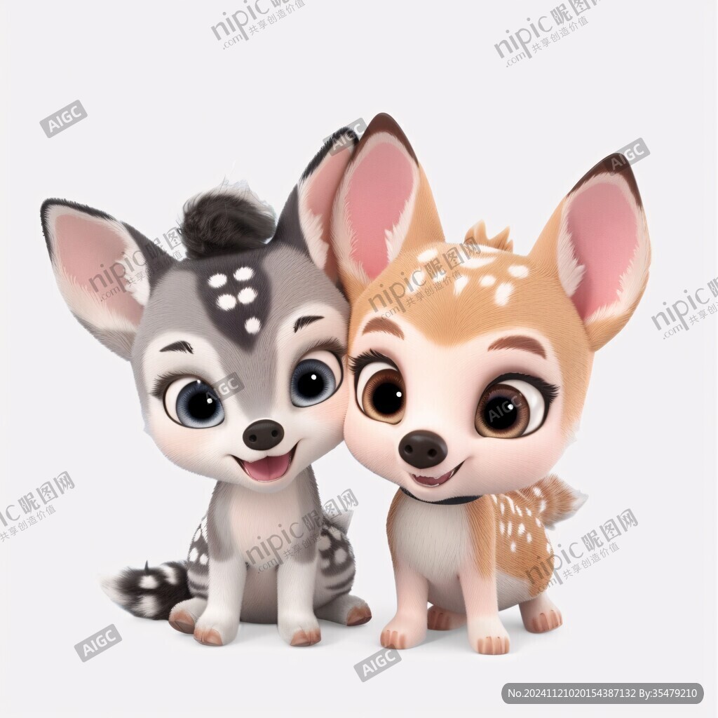 卡通寫(xiě)實(shí)漫畫(huà)野生動(dòng)物