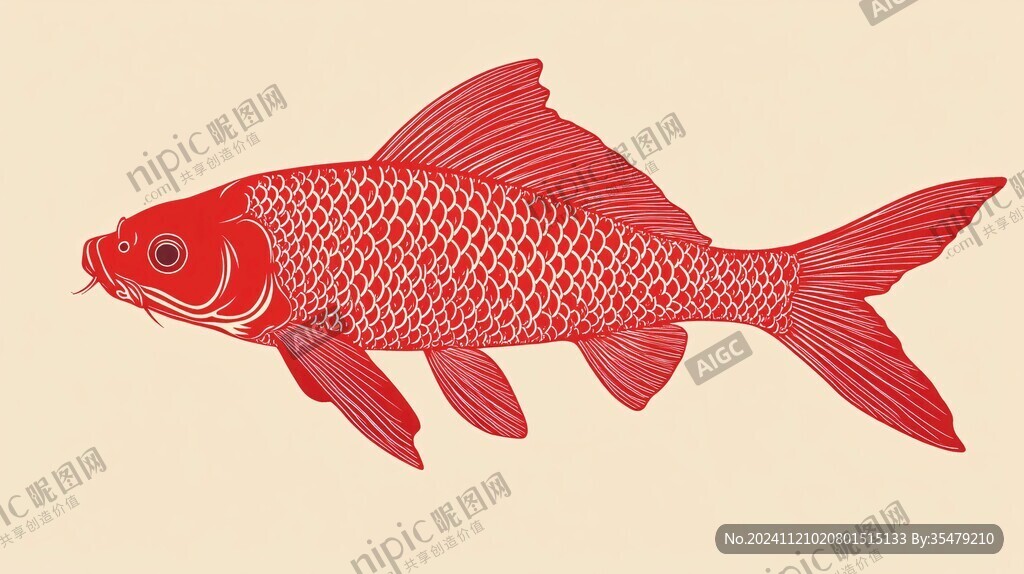 鯽魚插畫