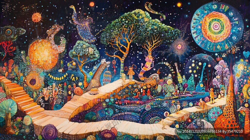 幻想夢(mèng)境插畫