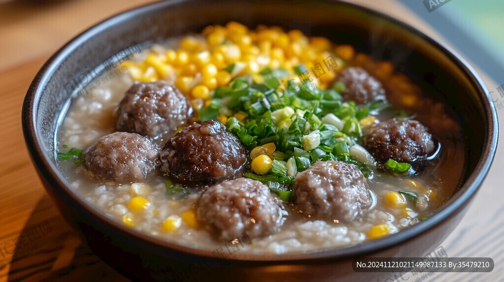 牛肉丸粥