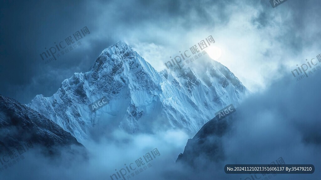 雪峰絢麗