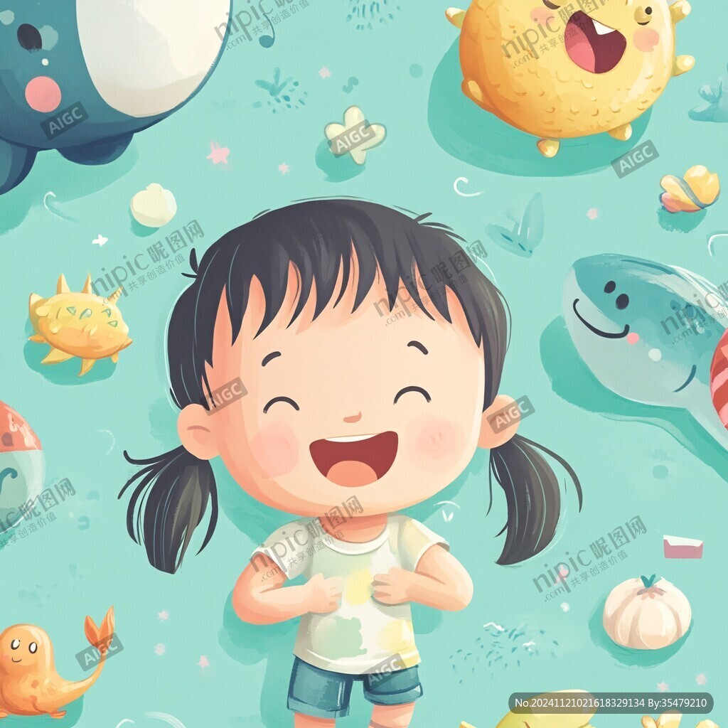 兒插人物插畫
