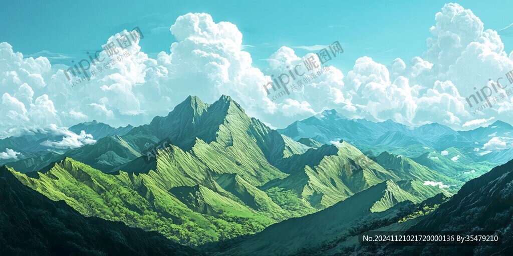 現(xiàn)實(shí)山景畫