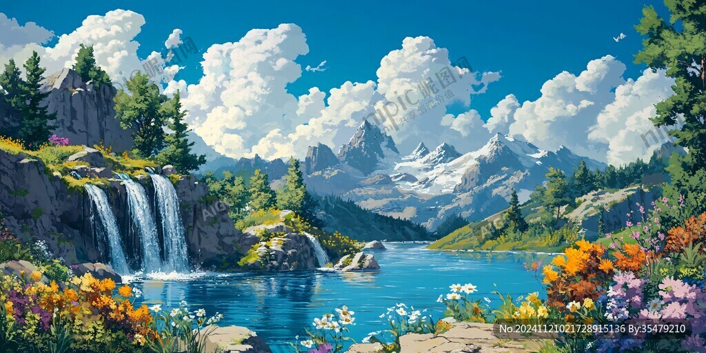 寬屏風(fēng)景畫