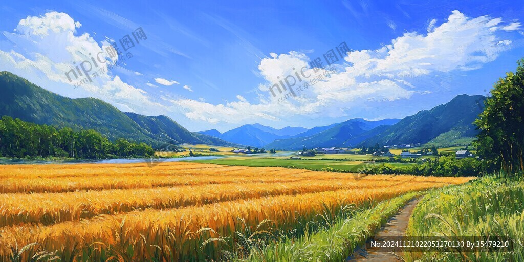 高清寬幅田園山水