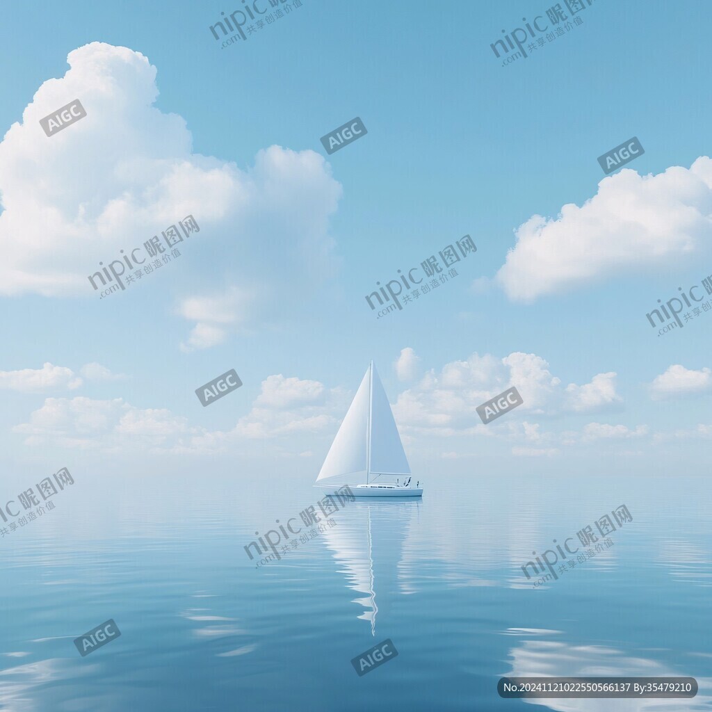 一葉白帆