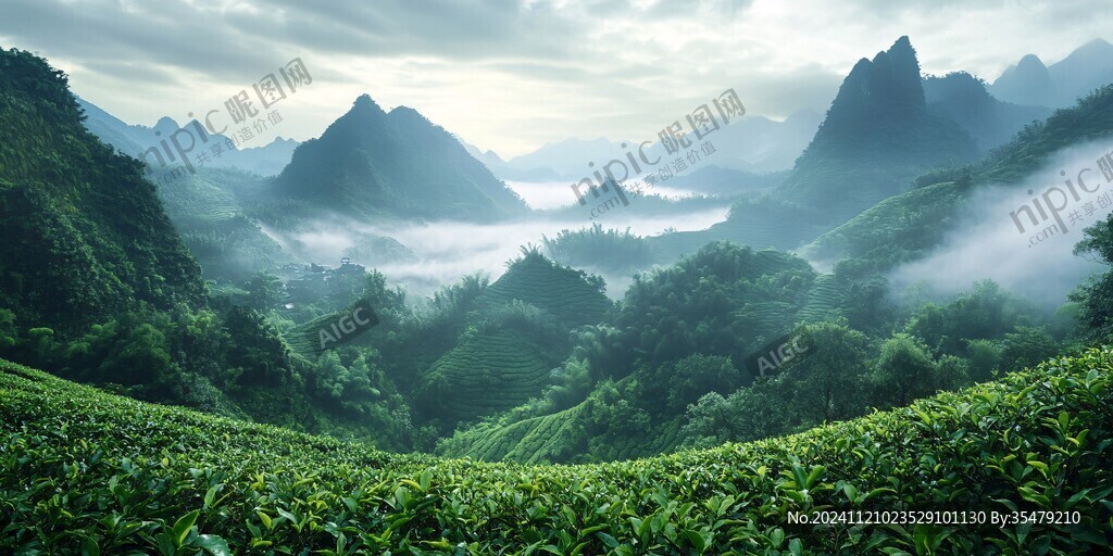 茶山背景圖