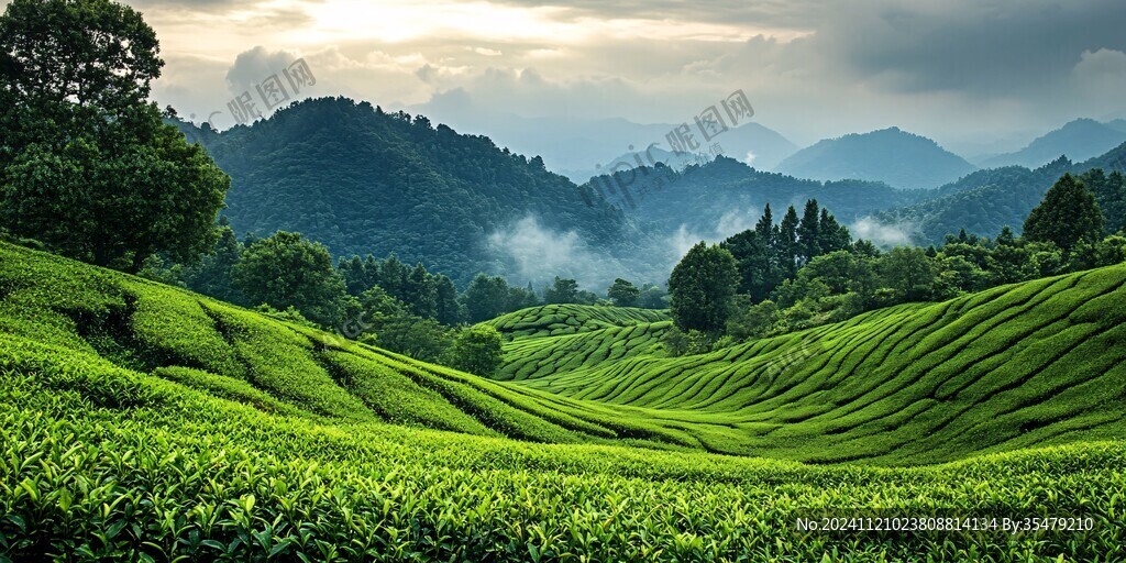 高山茶園高清圖片