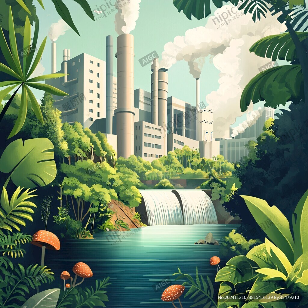河邊的工廠
