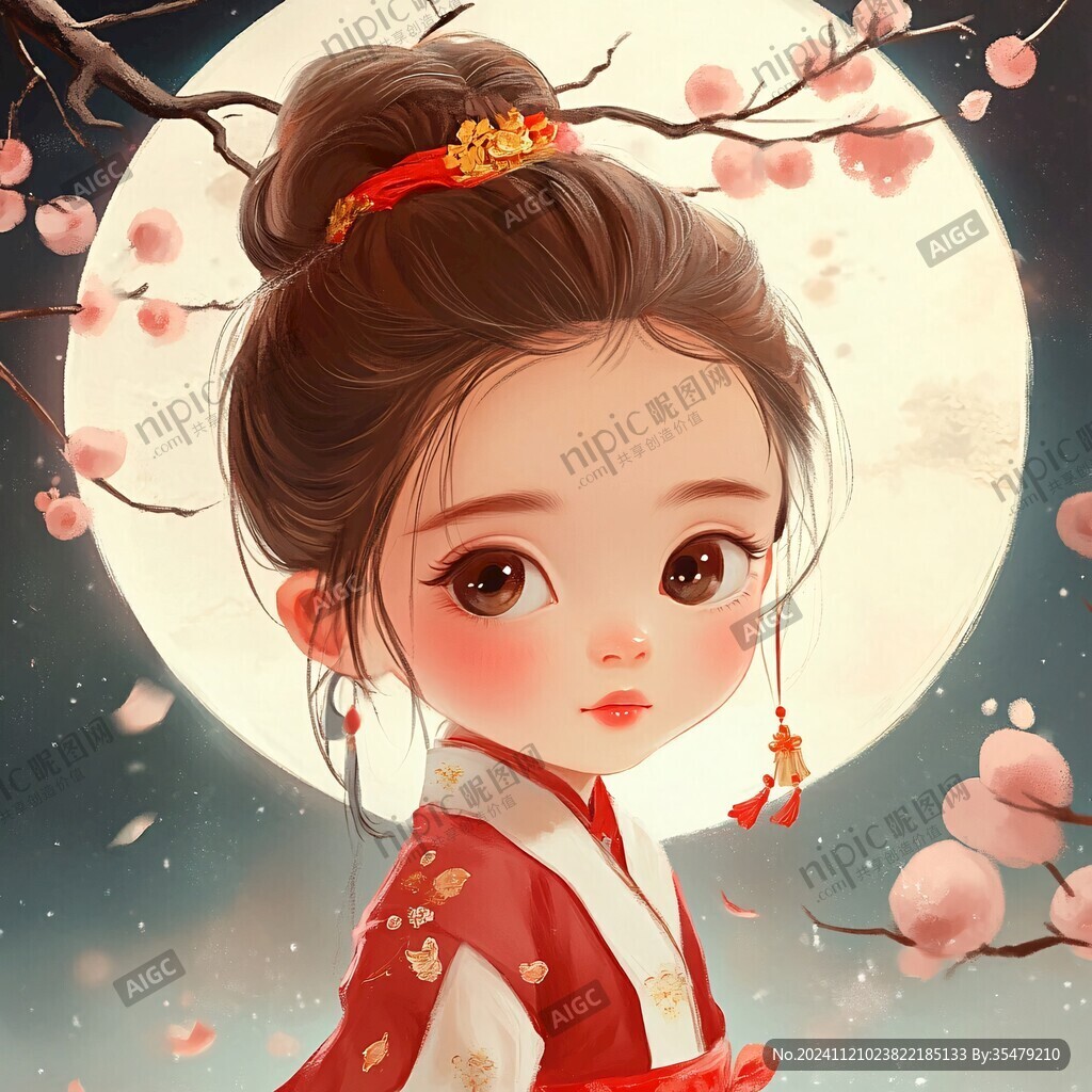 格格頭像插畫