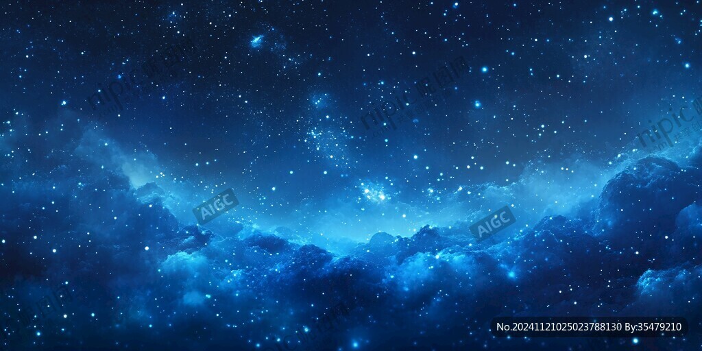 藍色夢幻唯美大氣