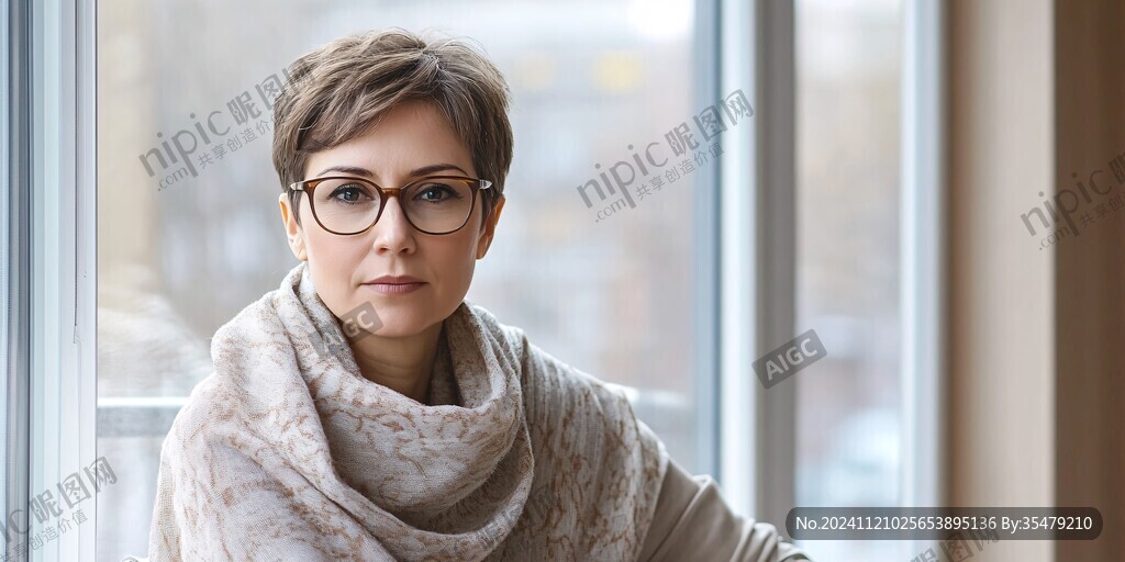室內中年婦女