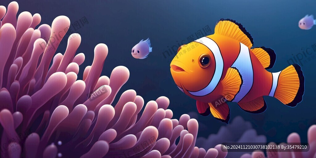 海底魚小丑魚