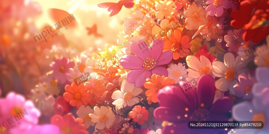 炫彩花朵壁紙