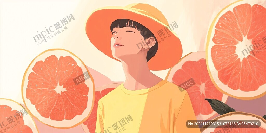 青春男孩插畫