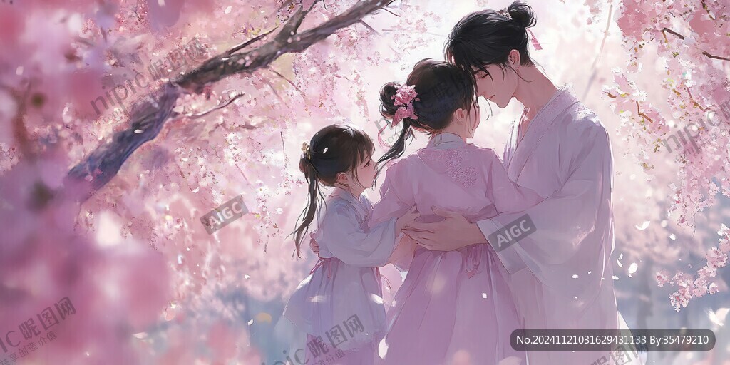 浪漫櫻花樹下