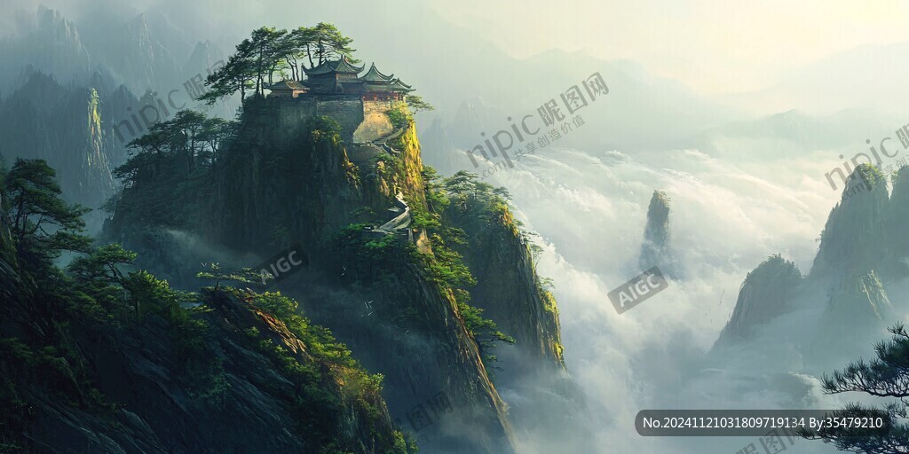 武當山風景畫