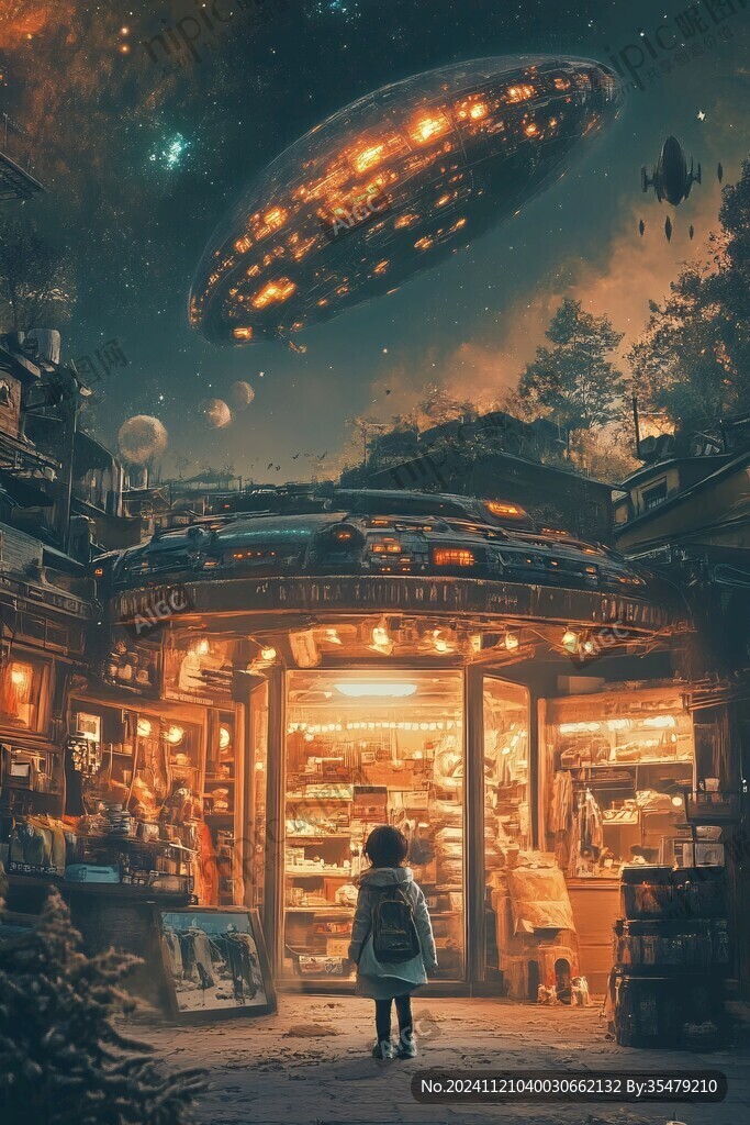 科幻插畫風