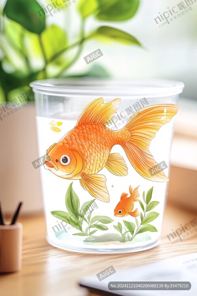 金魚紋花盆