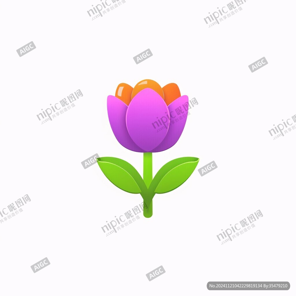 紫色郁金香logo