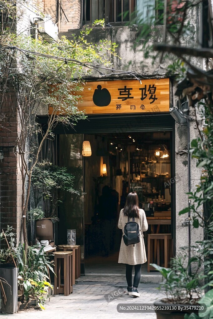 文藝小店門口