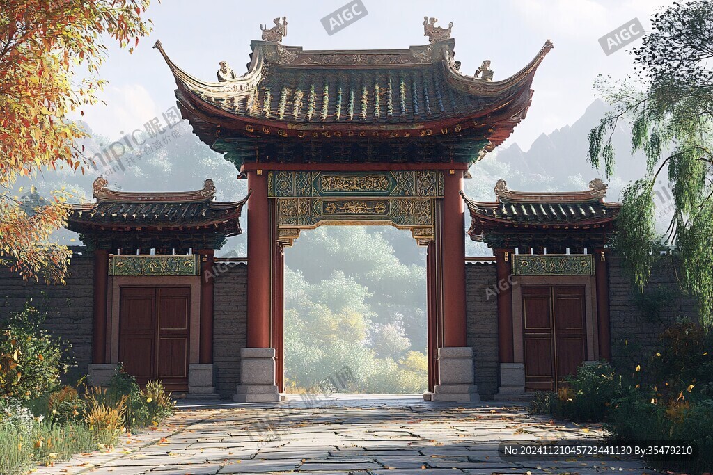山門效果圖