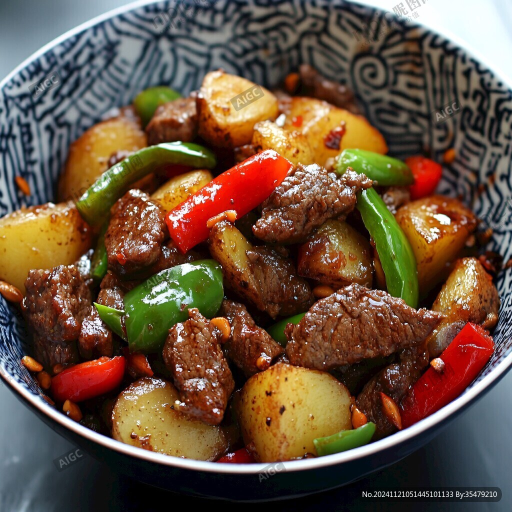 小土豆炒牛肉