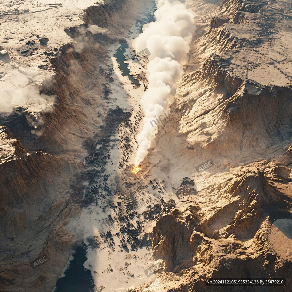 航拍火焰山