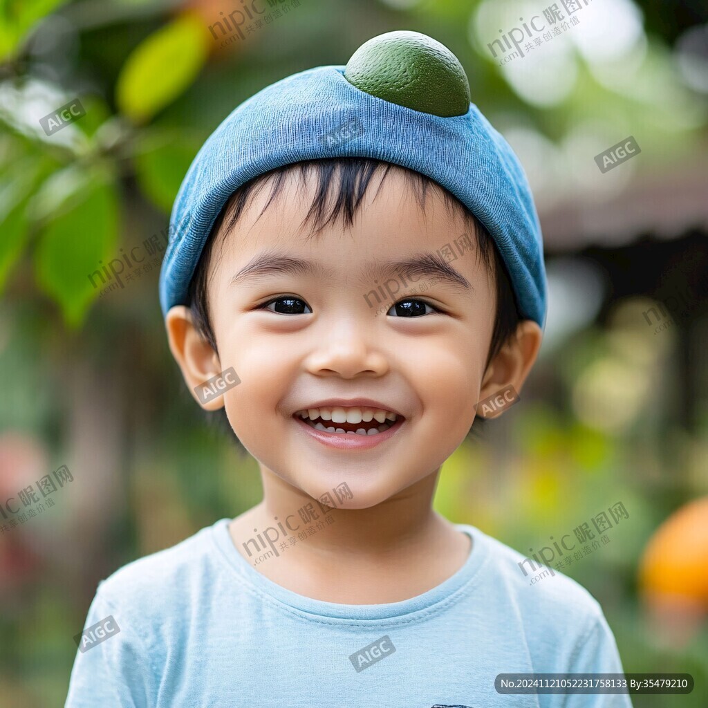 戴帽小男孩