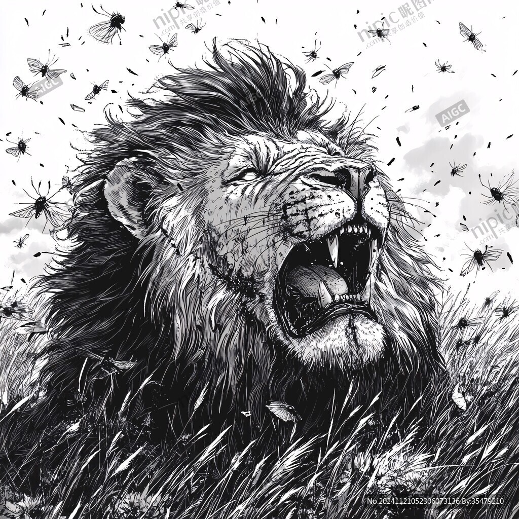 野性野蠻裝飾插畫