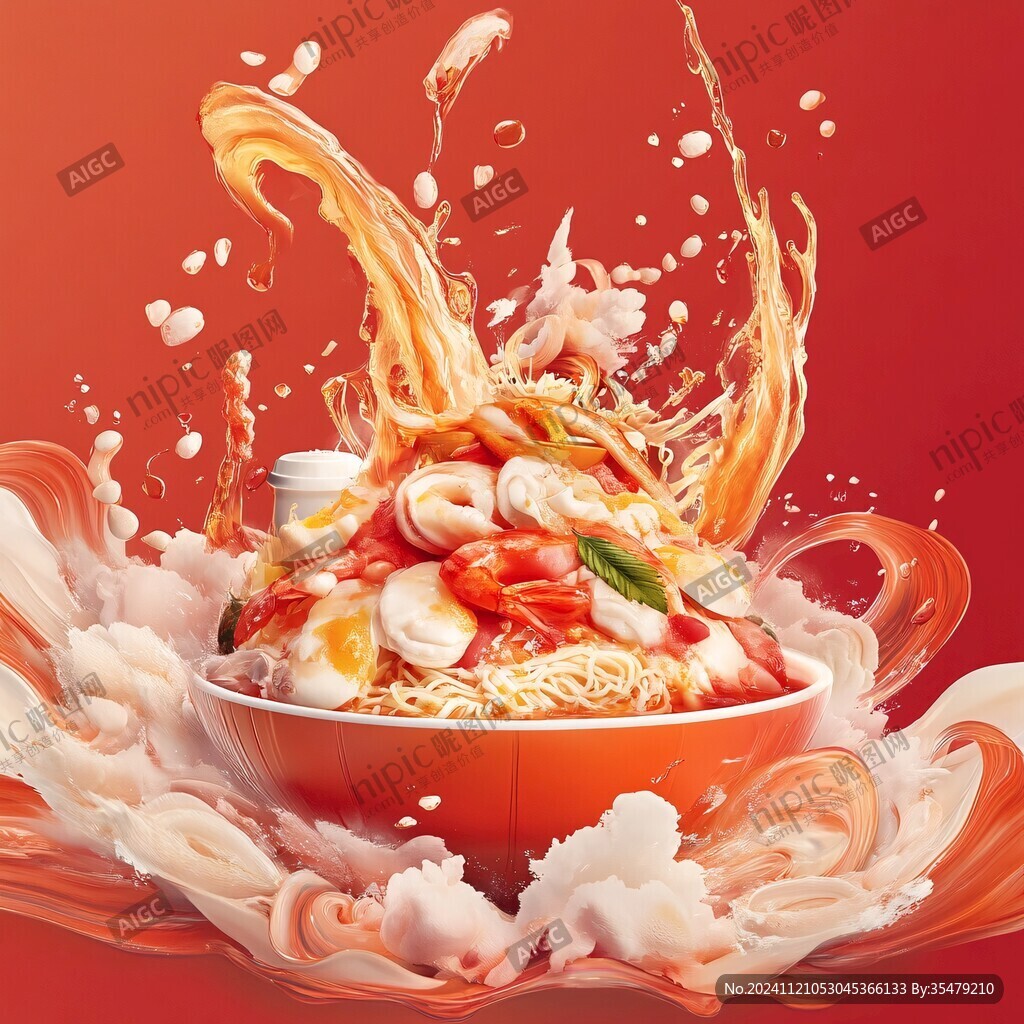 番茄面插畫