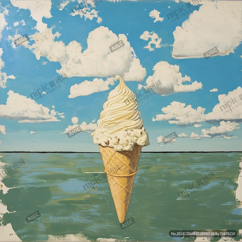 碧海藍天繪畫