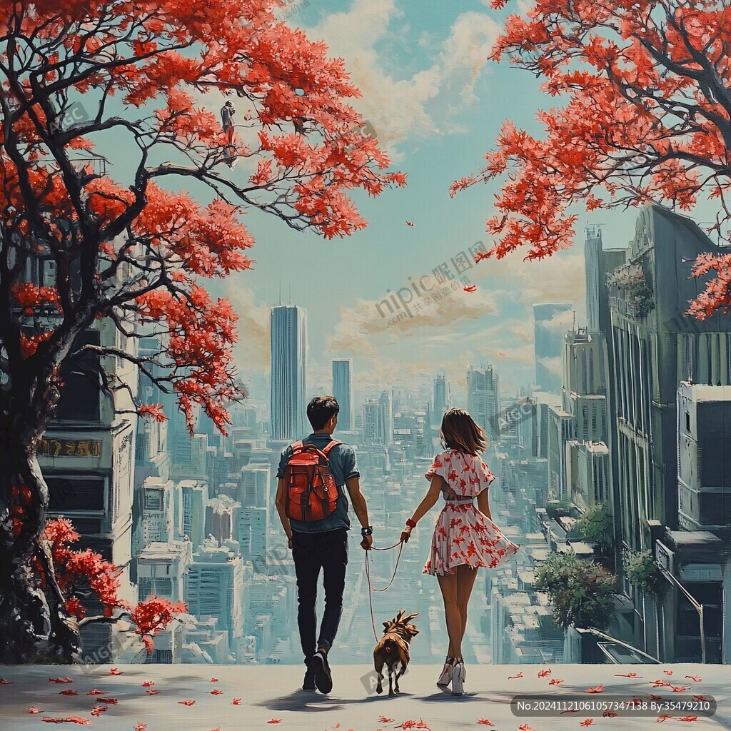 插畫加實景風格