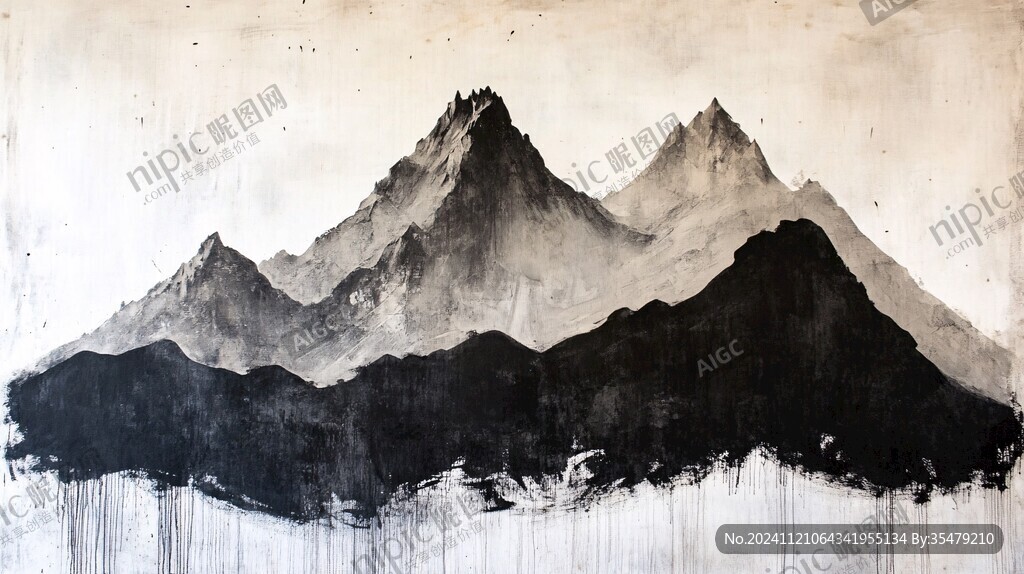 寫意山