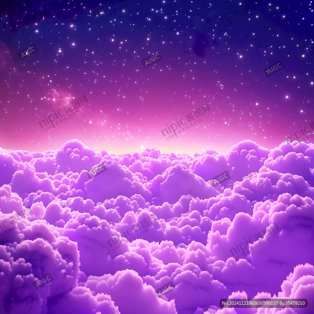 夢幻紫色天空