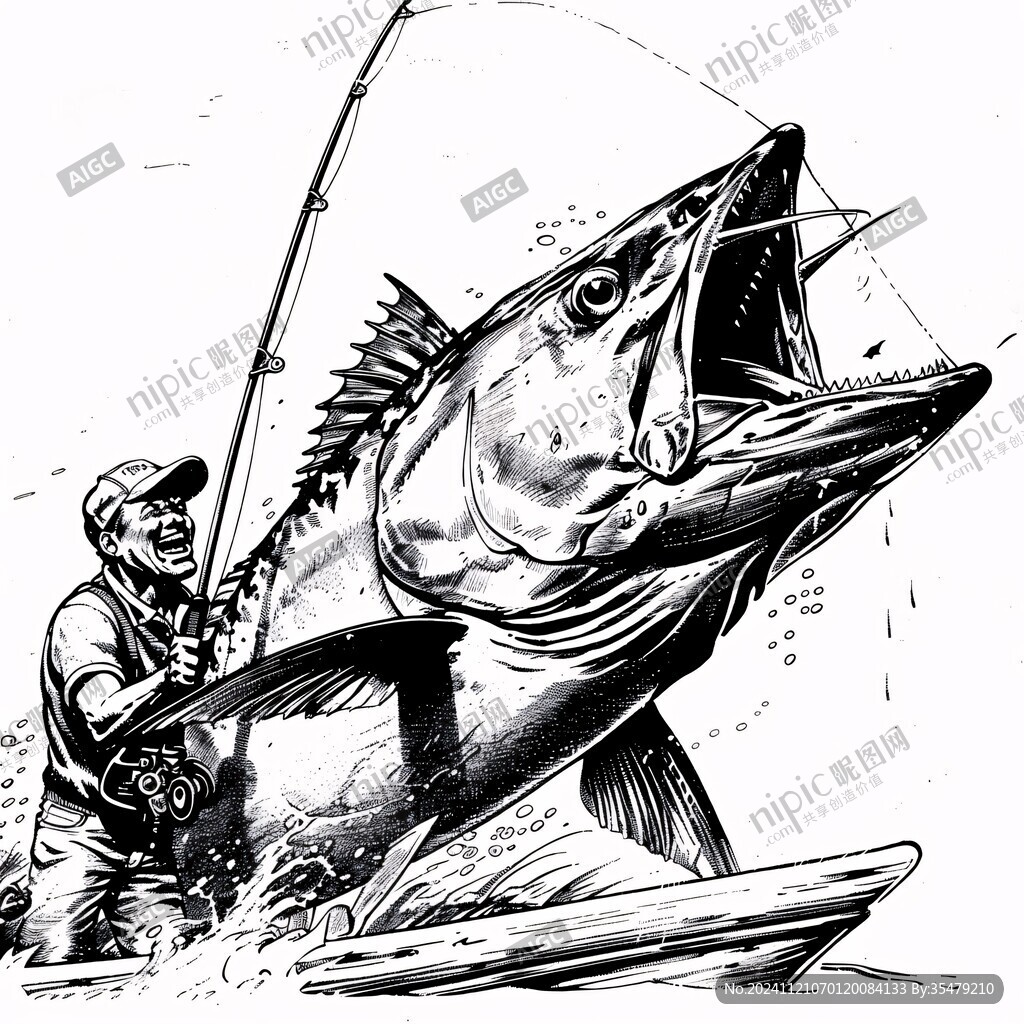 釣魚手繪