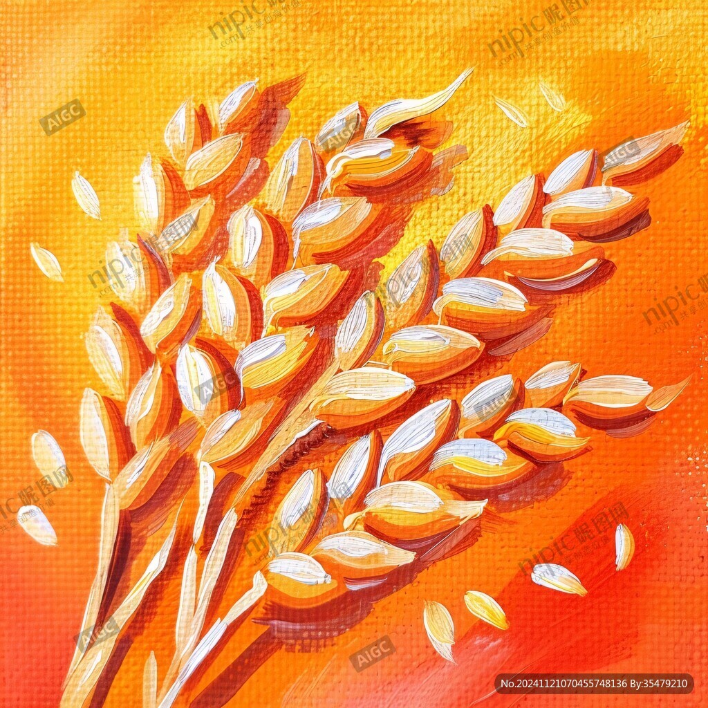 麥粒插畫