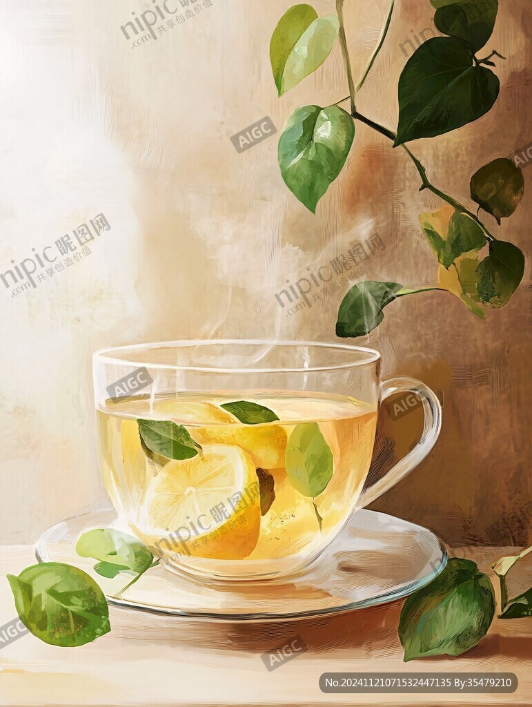 檸檬茶裝飾畫